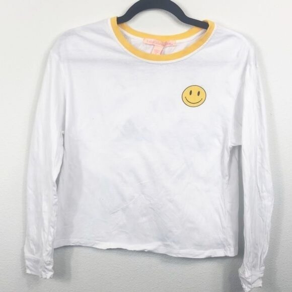 Rebellious One Get Off My Back Long Sleeve Tee White Yellow Small - Picture 3 of 7
